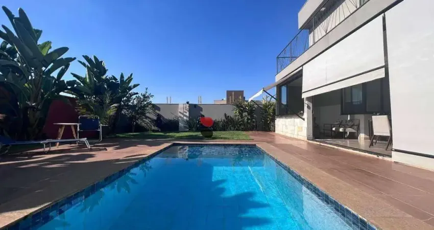 Casa alto padrão com 247m², 4 quartos para locação no Condomínio Alphaville em Ribeirão Preto/SP I Imobiliária Brioni imóveis