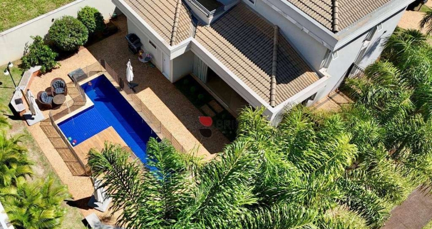 Sobrado alto padrão com 262m², 3 quartos/suíte, à venda no condomínio Alphaville em Ribeirão Preto I Imobiliária Brioni Imóveis