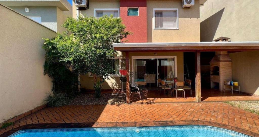 Casa alto padrão com 181m², 3 quartos/suítes à venda no Condomínio Nova Aliança em Ribeirão Preto/SP I Imobiliária Brioni imóveis