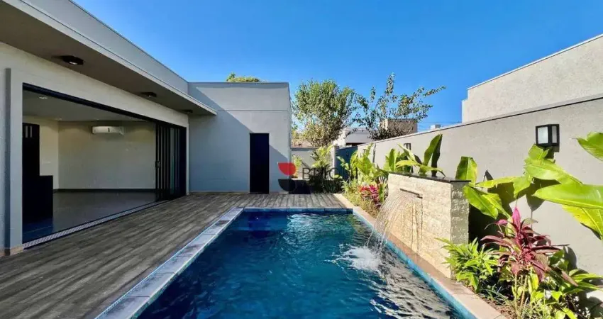 Casa térrea alto padrão, com 281m², 4 quartos/suítes, à venda no Condomínio Terras de Siena em Ribeirão Preto/SP I Imobiliária Brioni imóveis