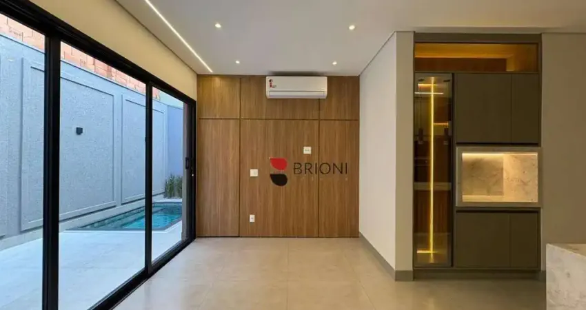 Casa térrea Alto padrão, com 150m², 3 suítes à venda, no Condomínio San Marco em Ribeirão Preto/SP I Imobiliária Brioni imóveis