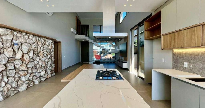 Casa térrea alto padrão com 276,50m², 5 quartos sendo 3 suítes, à venda no Condomínio Quinta dos Ventos, Brioni Imóveis, Ribeirão Preto