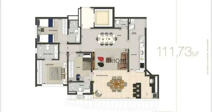 Apartamento com 3 dormitórios à venda, 111 m² por r$ 1.013.378,87 - jardim olhos d'água - ribeirão preto/sp