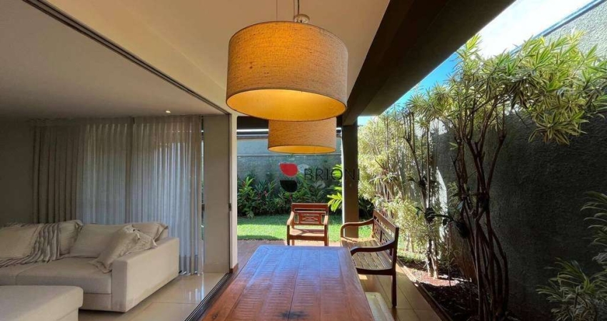 Casa térrea alto padrão com 179 m², 3 quartos à venda no Condomínio San Remo em Ribeirão Preto/SP I Imobiliária Brioni imóveis