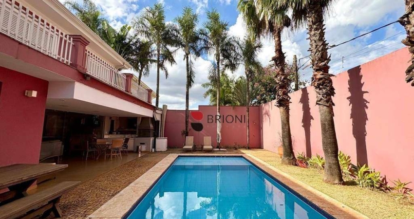 Casa sobrado alto padrão com 468 m², 4 quartos suítes para locação no Condomínio Guaporé 1 em Ribeirão Preto/SP I Imobiliária Brioni imóveis