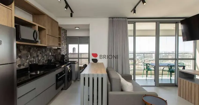 Apartamento com 1 quarto para alugar, 49 m² por R$ 4.461/mês - Alto da Boa Vista - Ribeirão Preto/SP
