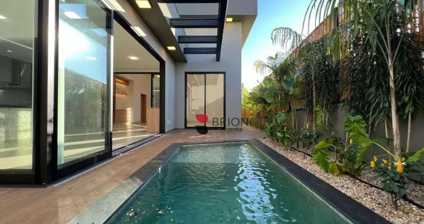 Casa térrea alto padrão com 240m², 4 suítes, no Condomínio Quinta dos Ventos, em Ribeirão Preto/SP I Imobiliária Brioni imóveis