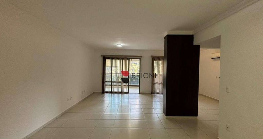Apartamento com 3 quartos para alugar, 137 m² por R$ 5.275/mês - Bosque das Juritis - Ribeirão Preto/SP
