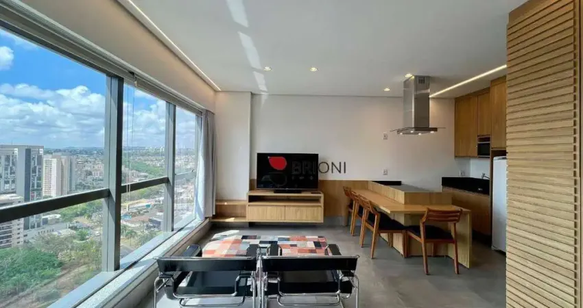 Apartamento com 1 dormitório, 47 m² - venda por r$ 630.000,00 ou aluguel por r$ 4.101,81/mês - jardim botânico - ribeirão preto/sp