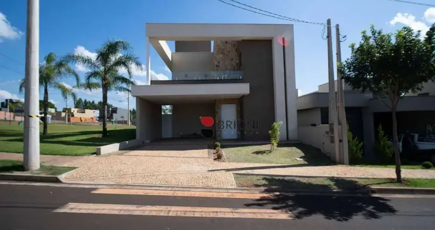 Sobrado em condomínio fechado com 193m², 3 quartos/suíte, à venda, no condomínio quinta da mata em ribeirão preto/sp i imobiliária brioni imóveis
