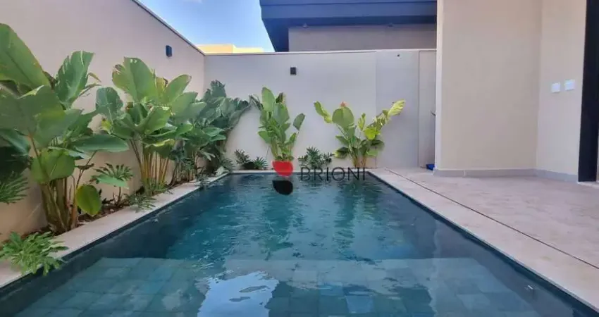 Casa com 3 quartos/suítes, 164m², no Condomínio Vivendas da Mataem Ribeirão Preto/SP I Imobiliária Brioni imóveis