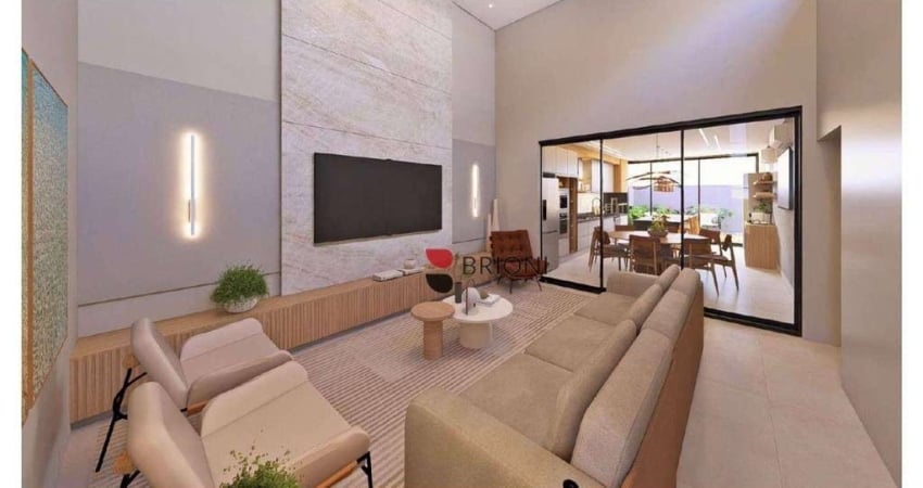 Casa térrea alto padrão com 280 m², 3 quartos à venda no condomínio san marco em ribeirão preto/sp i imobiliária brioni imóveis