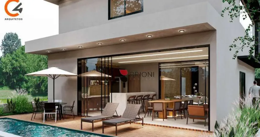 Casa sobrado de alto padrão com 244 m², 3 quartos à venda no condomínio vivendas da mata em ribeirão preto/sp i imobiliária brioni imóvei