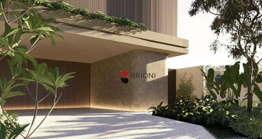 Casa sobrado de alto padrão com 385 m², 4 quartos à venda no condomínio colina do golfe em ribeirão preto/sp i imobiliária brioni imóveis