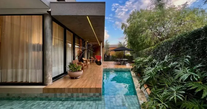 Casa térrea de alto padrão com 290m², 3 quartos/suites à venda no condomínio alphaville 1 em ribeirão preto/sp i imobiliária brioni imóves