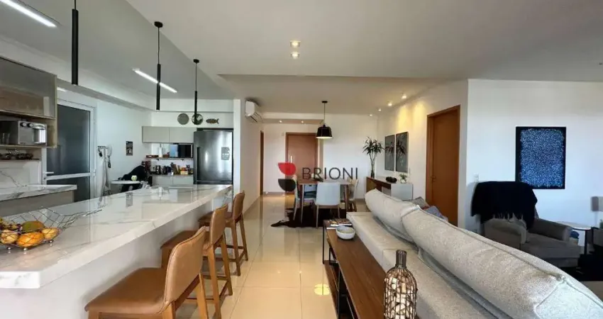 Apartamento tipo de alto padrão com 158 m², 3 quartos à venda no condomínio uber van der rohe em ribeirão preto/sp i imobiliária brioni imóveis