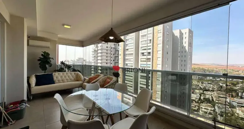 Apartamento tipo de alto padrão com 158 m², 3 quartos à venda no condomínio uber van der rohe em ribeirão preto/sp i imobiliária brioni imóveis