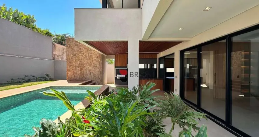 Casa sobrado de alto padrão com 364 m², 3 quartos à venda no condomínio alphaville 2 em ribeirão preto/sp i imobiliária brioni imóveis