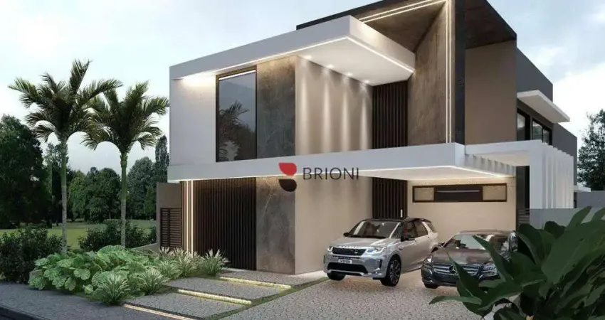 Casa térrea alto padrão no condomínio alphaville 1 à venda em ribeirão preto.