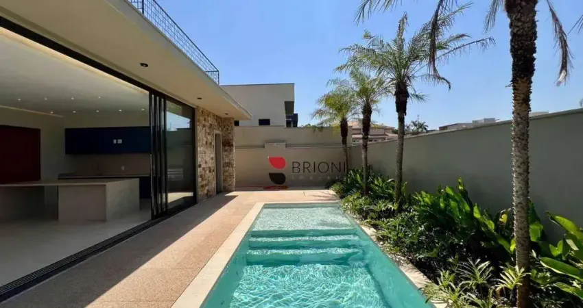 Casa alto padrão com 452m2 - 4 quartos (suítes) no condominio reserva santa luisa em ribeirão preto i imobiliário em ribeirão preto i brioni imóveis