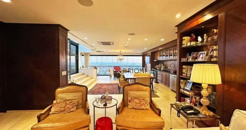 Cobertura duplex de alto padrão com 574 m², 4 quartos à venda no condomínio everest em ribeirão preto/sp i imobiliária brioni imóveis