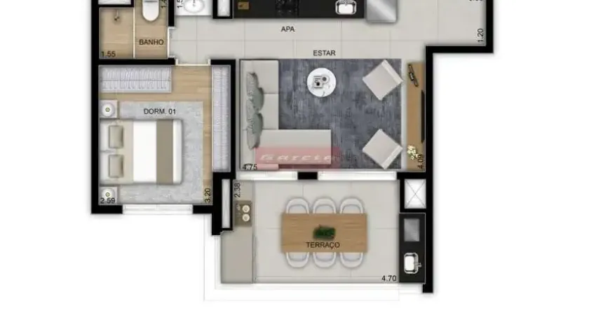 Apartamento com 2 quartos à venda no Jardim das Acacias, São Paulo 