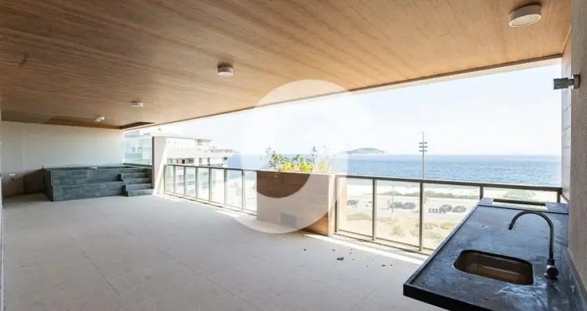 Exclusivíssimo apartamento com piscina na varanda frente praia de piratininga !!!