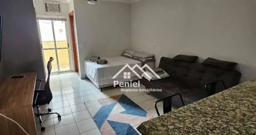 Apartamento mobiliado com 1 dormitório, 32 m² - venda por r$ 265.000 ou aluguel por r$ 2.344/mês - nova ribeirânia - ribeirão preto/sp