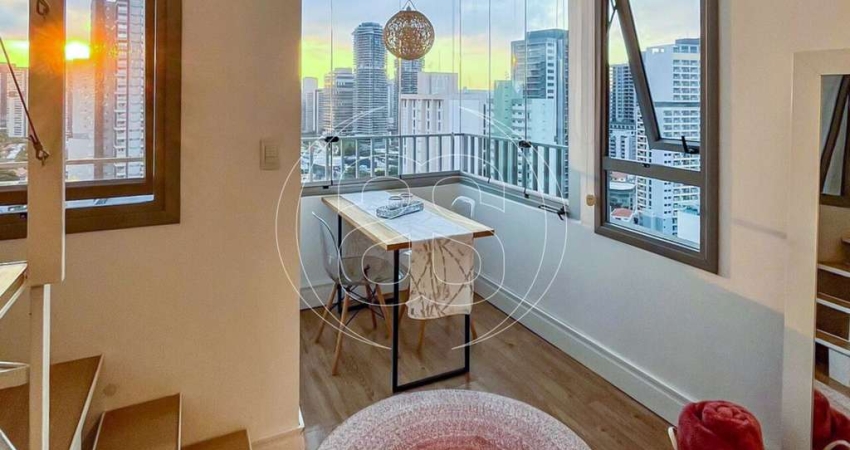 BROOKLIN. STUDIO DUPLEX NOVO. MOBILIADO E DECORADO- PRONTO PARA MORAR!