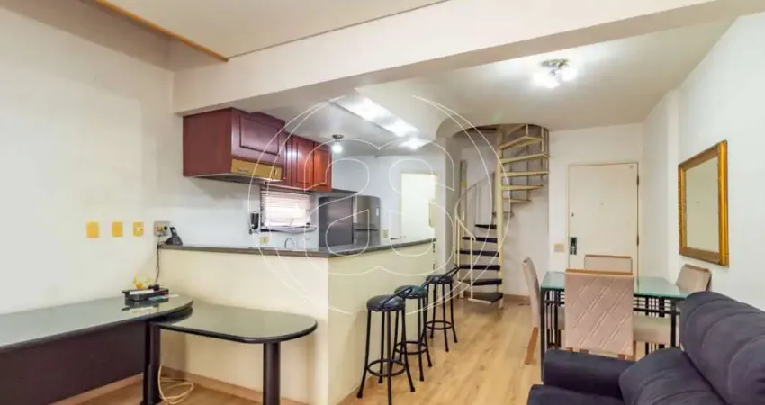 Apartamento à venda mobiliado - moema indios, duplex, 51m², 1 dormitório, 1 vaga