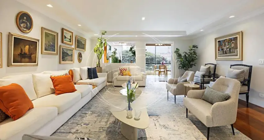 Apartamento moema pássaros! frente para verde! 325,00 m² úteis! luxo e conforto!