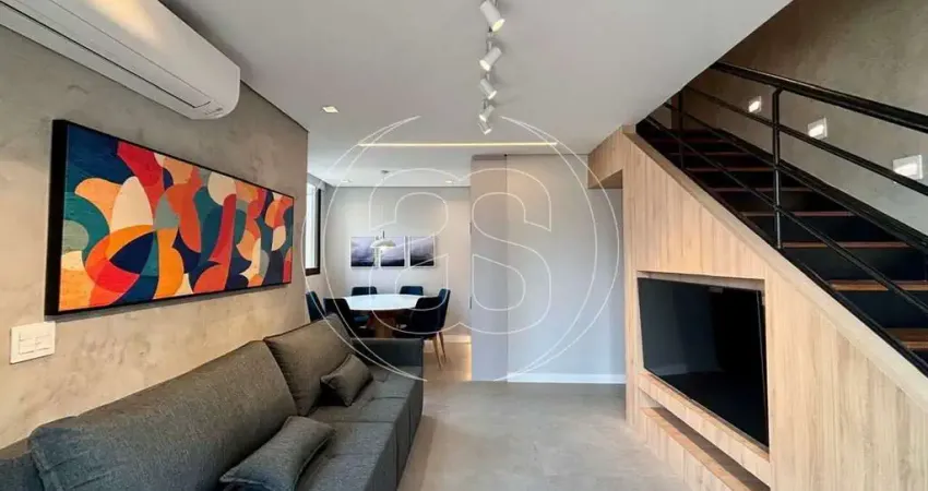 Duplex residencial para locação em moema índios, com 74m², 2 dormitórios e 2 suítes!