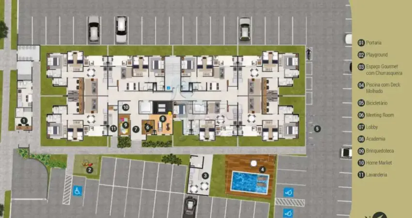 Lançamento: Alto da Mata Residencial - Apartamento de 68m² com 03 quartos com suíte à venda - Vivendas da Mata