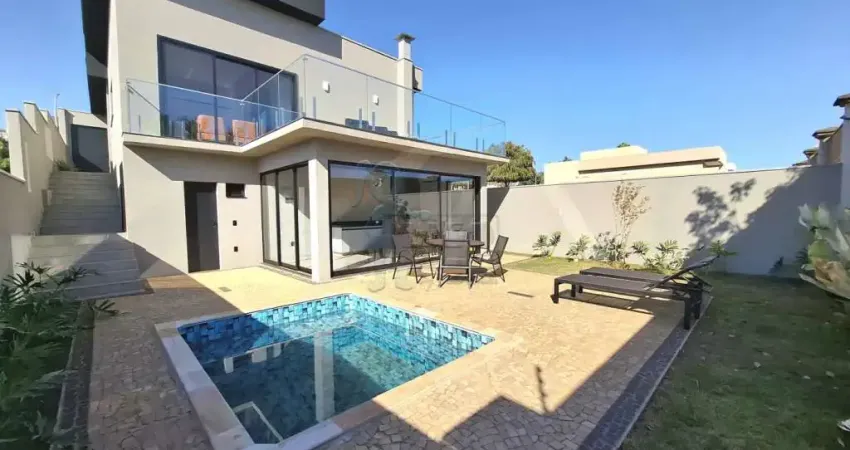 Casa sobrado mobiliada de 181m² com 03 suítes em condomínio para locação e venda - Bonfim Paulista