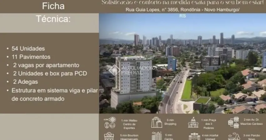 Apartamento com 2 quartos à venda na Rua Guia Lopes, 3856, Rondônia, Novo Hamburgo