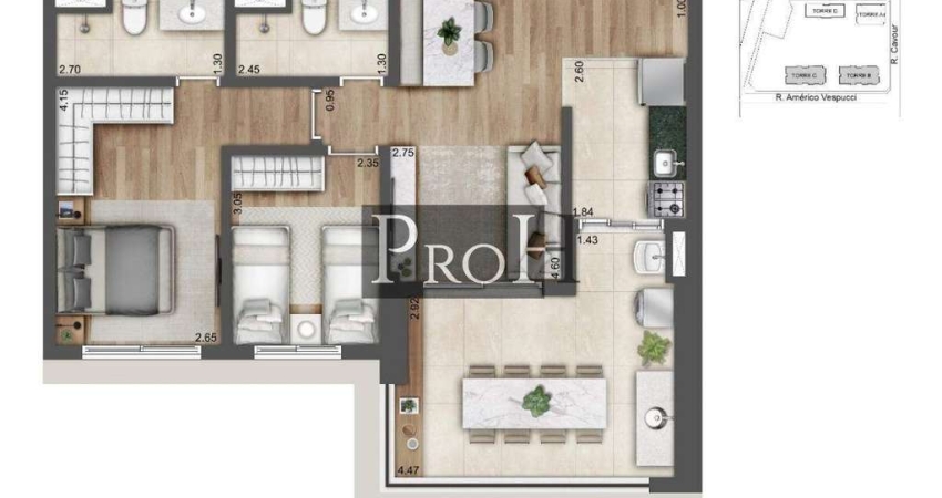 Apartamento com 2 quartos à venda na Vila Prudente, São Paulo 