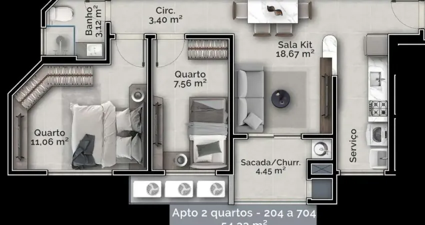 Apartamento com 2 quartos à venda na Rua Capitão Romualdo de Barros, 583, Carvoeira, Florianópolis
