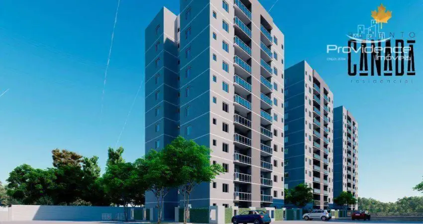 Apartamento com 2 dormitórios à venda, 62 m² por R$ 326.600,00 - Canadá - Cascavel/PR