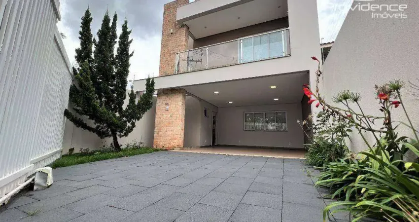 Sobrado com 3 dormitórios para alugar, 238 m² por r$ 6.070,00/mês - pioneiros catarinenses - cascavel/pr