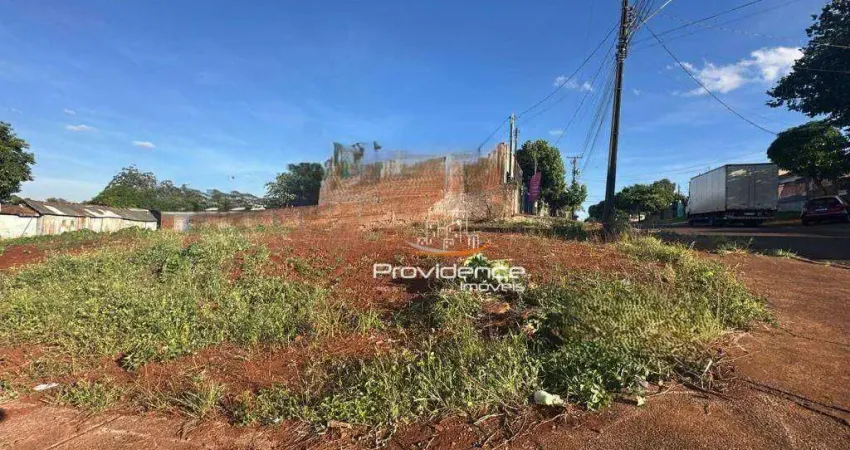 Terreno à venda, 457 m² por R$ 590.000 - Santa Cruz - Cascavel/PR