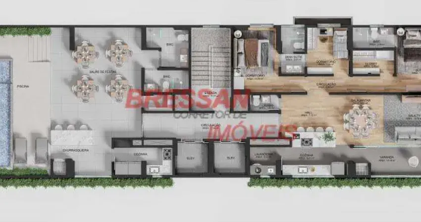 Apartamento à venda, com vista para lago municipal Caraveli, CASCAVEL - PR