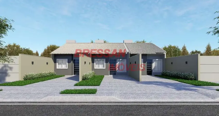 Casa nova no periolo dois quartos sala cozinha e banheiro com lote de 150 m