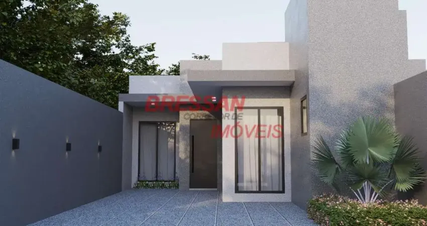 Casa com 80 metros quadrados 3 quartos dois banheiros área gourmet