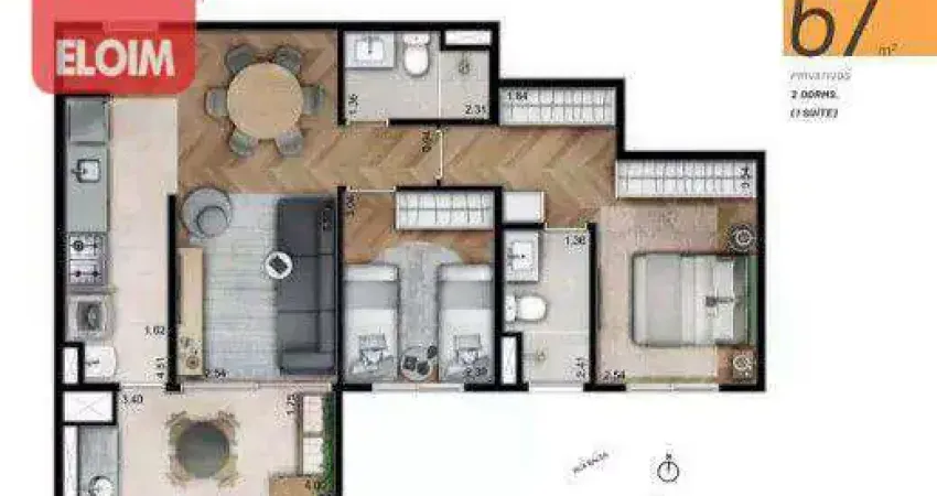 Apartamento com 2 dormitórios à venda, 67 m² por R$ 690.900,00 - Freguesia do Ó - São Paulo/SP