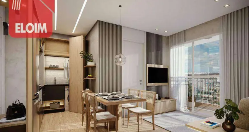 Apartamento com 2 dormitórios à venda, 39 m² por R$ 590.641,77 - Perdizes - São Paulo/SP