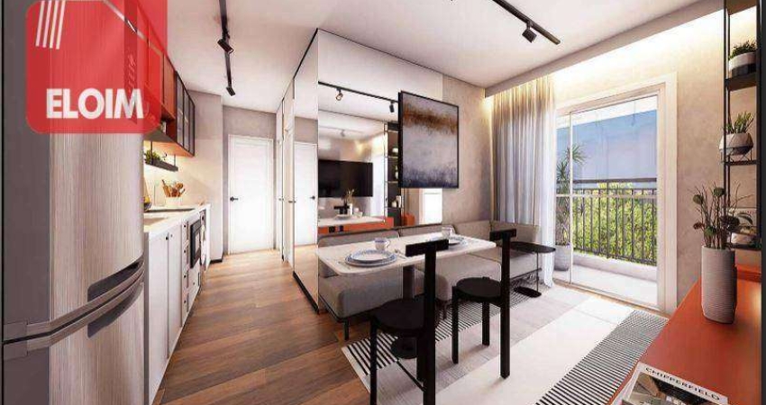 Apartamento com 1 dormitório à venda, 35 m² por R$ 509.646,46 - Pompeia - São Paulo/SP