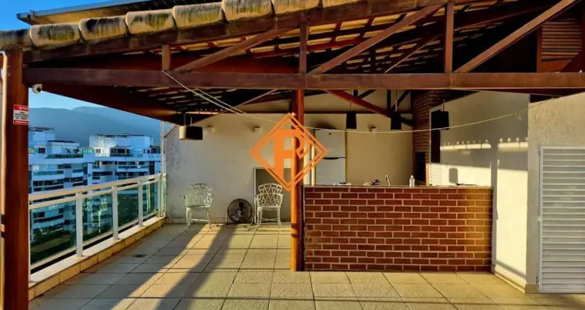 Cobertura para venda em rio de janeiro, recreio dos bandeirantes, 4 dormitórios, 3 suítes, 5 banheiros, 2 vagas