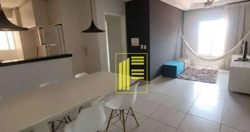 Apartamento mobiliado para locação na Vila Diniz com 02 dormitórios e garagem.