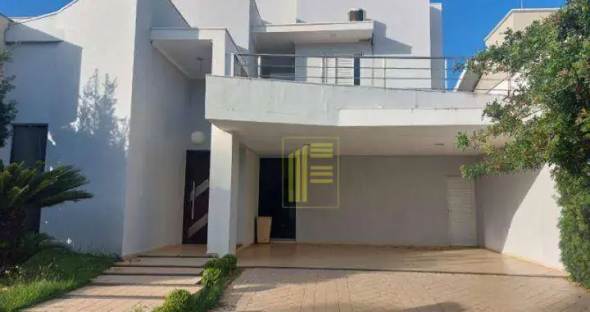 Casa sobrado para locação em condomínio com 03 suítes, 01 com hidro, piscina, escritório, lazer completo no condomínio.