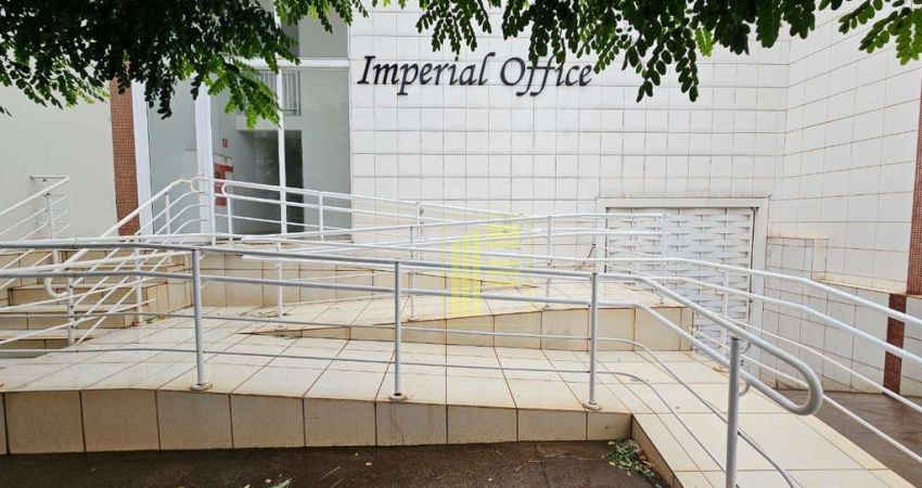 Sala comercial para locação no bairro Vila Imperial com 02 salas com ar condicionado e garagem.